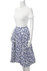Hannoh Wessel. Paris. Pleated Polka Dot  A-Line Cotton Knee Length Skirt