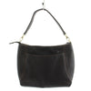KITAMURA JAPAN. BLACK PEBBLED LEATHER SHOULDER BAG / HAND BAG