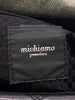Michiamo Japan. Vintage Black Leather Flap Messenger Style Long Strap Shoulder Bag