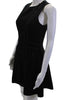 Rag & Bone NY. Black Embellished V-Neck Full Zip Fit & Flare Dress