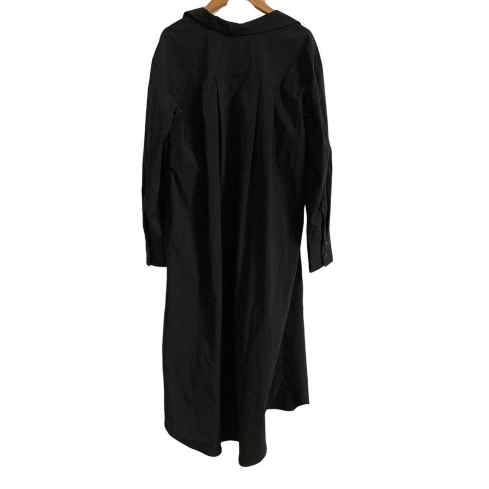 UNITED TOKYO JAPAN. Black Cotton/Poly Blend Shirt Dress