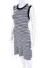 Rag & Bone NY. White, Navy, Blue Tight Knit Striped Tank Dress