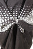 Dries Van Noten Belgium. Black Silk Geometric Shift Dress Tie Waist
