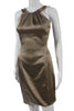 Calvin Klein NY. Bronze Color Acetate Blend Sheath Dress