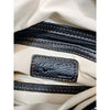 Kitamura Yokohama JAPAN. Black Pebbled Leather Shoulder Bag with Pouch Gold Logo K