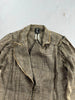 Tricot Chic (Hysteric Glamour, no Label) JAPAN. Vintage 2000s Cotton Tweed Zipper Distressed Tweed Jacket