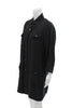 Rag & Bone NY. Black Silk Long Slevee Button Up Shirt Dress