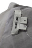 Helmut Lang NY. Gray Semi-Sheer Long Sleeve Button Up Blouse