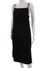 Rag & Bone NY. Black Square Neck Mid-Calf Sleeveless Slip Dress