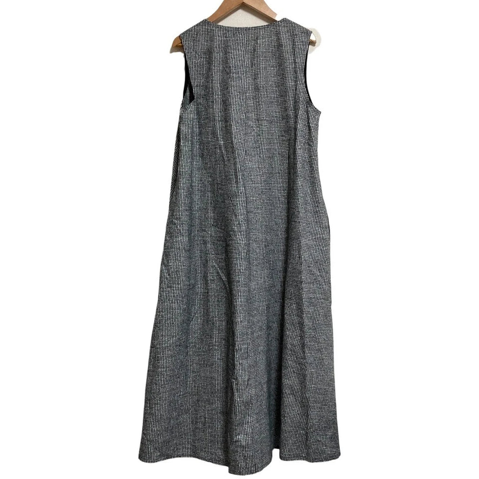 UNITED ARROWS JAPAN.  Gray Houndstooth Dress