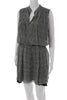 Rag & Bone NY. Silk Polka Dot Blouson V-Neck Sleeveless Dress