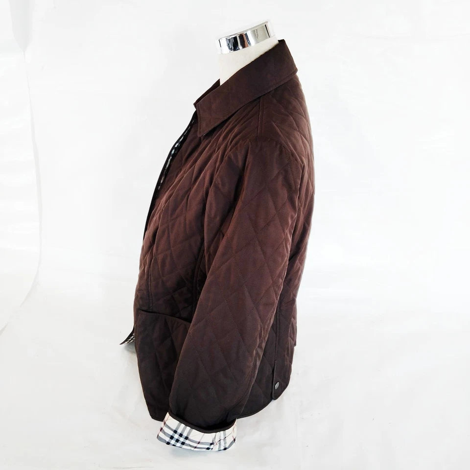 Burberry London UK. Brown Quilted Jacket