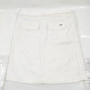 Chanel Paris. Vintage White Cotton Belted Logo Skirt