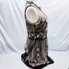 Valentino Italy. Vintage Embroidery Nylon/PolyTech Fabric Dress