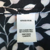 Intermix NY. Silk Layla Navy Leaf Print Ruffled High-Low Dress