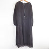 nano universe JAPAN.  LB.03 Charcoal Color Semi-Sheer Pleated Dress