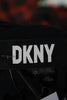 DONNA KARAN. DKNY Black Round Neck Spaghetti Straps Cinch Wrap Mini Dress