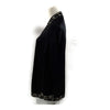 Fendi Italy. Black Rayon Long Sleeve Top