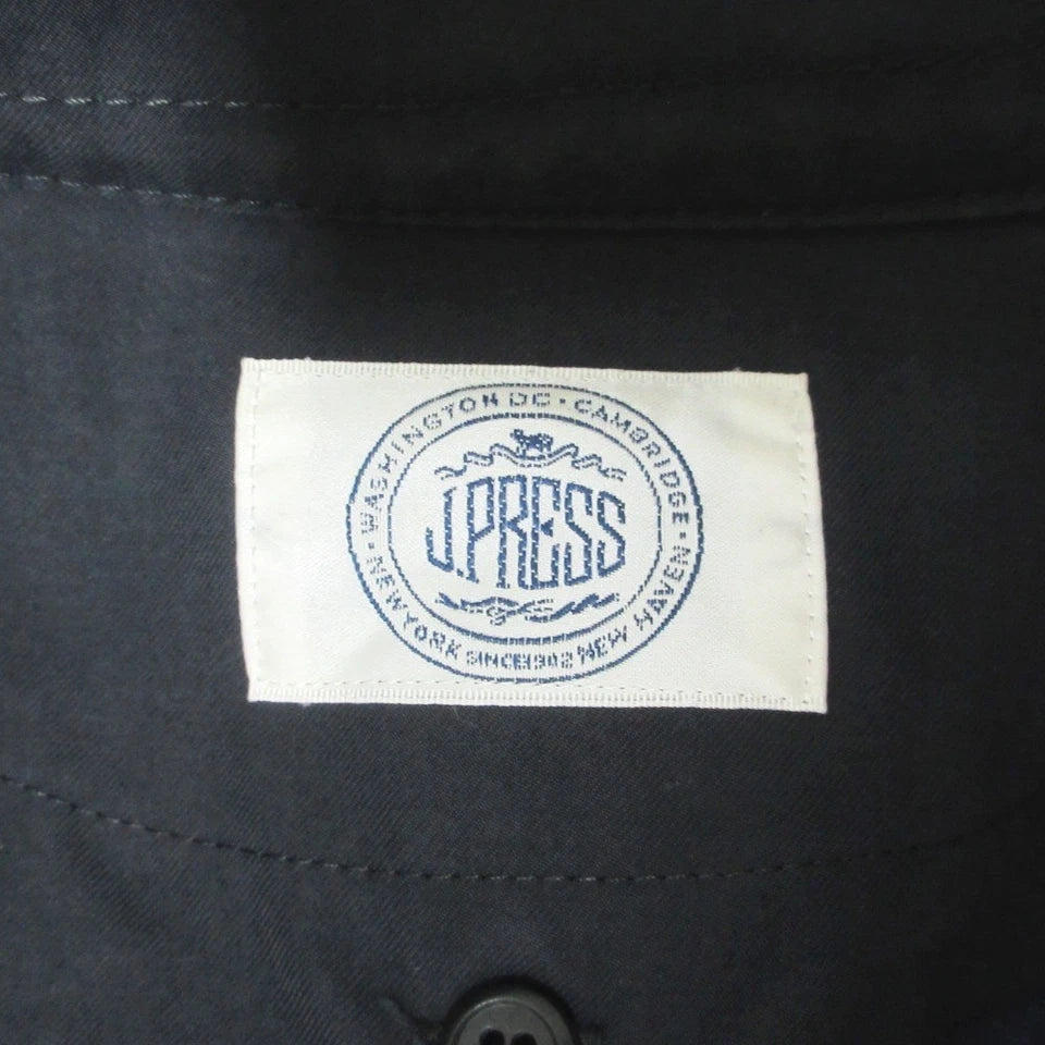 J.PRESS. Vintage Black Long Trench with liner, Belted Coat