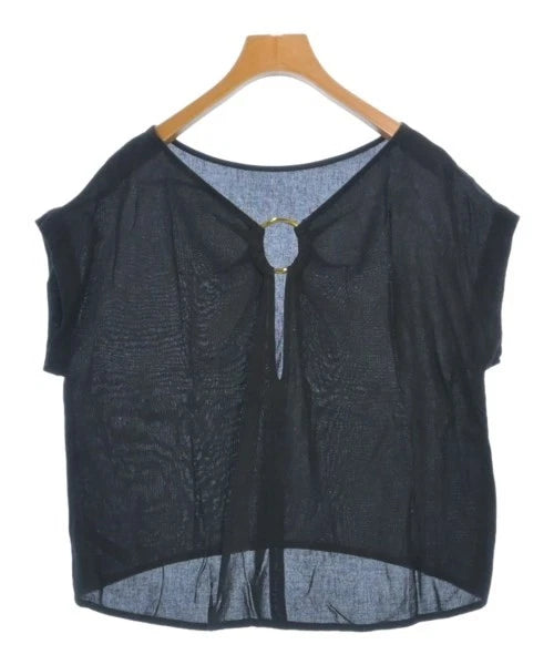NOBLE JAPAN. Black Linen/Cupro Blend Casual Shirt
