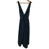 Nagonstans JAPAN. Black Silk Cotton Jumper Skirt Dress