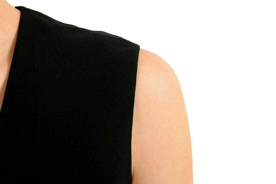 Maison Margiela Paris. NEW. Black  V-Neck Sleeveless Maxi Dress