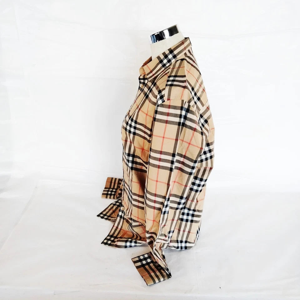 Burberry London Vintage Classic Burberry Cotton Button Top