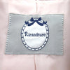 Rirandture Japan. Pink & Beige Double-Breasted Belted Trench Coat
