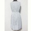 ef-de JAPAN. Cotton Sleeveless White/Navy Striped Dress