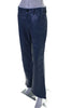 Marni Italy. NEW. NEW W/TAG. Dusty Blue Leather High Rise Flare Leg Pants