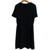 MUVEIL WORK JAPAN. Black Ribbon Cape Dress