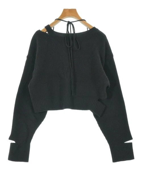 UNITED TOKYO JAPAN Black Wool Blend Cropped Sweater