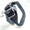 Gucci Italy. Black Canvas/Leather  Logo GG Shoulder Bag