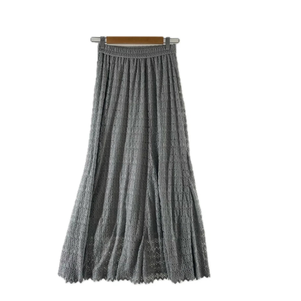 grove JAPAN. Gray Cotton Skirt