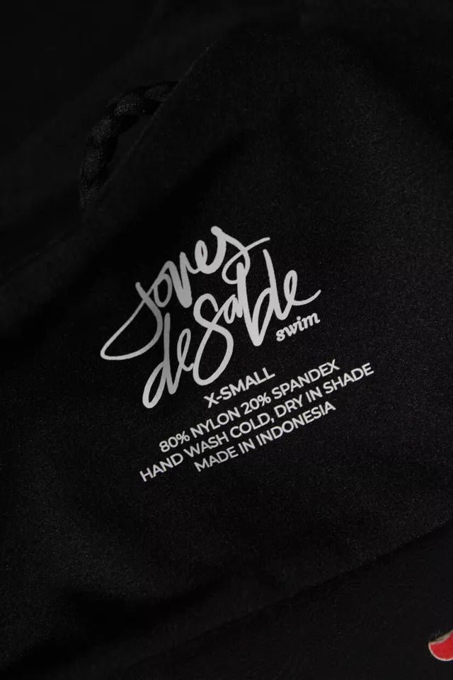 Joues de Sable Swim Paris. NEW. NWT. Black Emmy Bikini Top Size XS