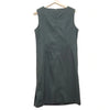 COURREGES PARIS. Wool Blend Khaki Dark Gray Dress