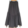 Ungrid Japan. 24SS Collection. Charcoal Gray Gathered Design Flare Skirt
