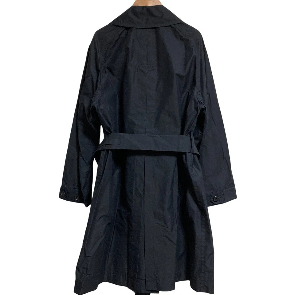 MARGARET HOWELL LONDON/TOKYO. Cotton Nylon Coating, Spring Coat, Size 3, Navy