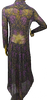 Max Mara Italy. Long Sleeve Paisley Floral Silk Chiffon Dress