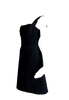Iceberg Italy. Black Wool Corset Cocktail Dress