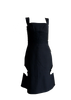 Iceberg Italy. Black Wool Corset Cocktail Dress