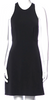 Azzedine Alaia Paris. Crew Neck Black Mini Dress