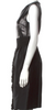 Alberta Ferretti Italy. Black Silk Knee-Length Dress