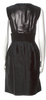 Alberta Ferretti Italy. Black Silk Knee-Length Dress