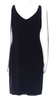Valentino Garavani Italy.  Black Silk Front Ruffle Mini Dress
