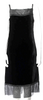 Alberta Ferretti Italy. Black Square Neckline Midi Length Dress