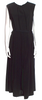 Yohji Yamamoto Japan. Y's. Black Crew Neck Long Sash Tie Dress