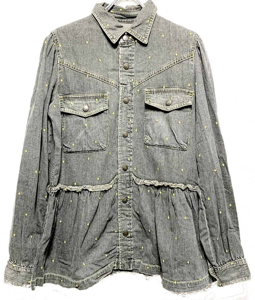 Undercover Jun Takahashi Japan. Yellow Diamond Embroidery Shirt