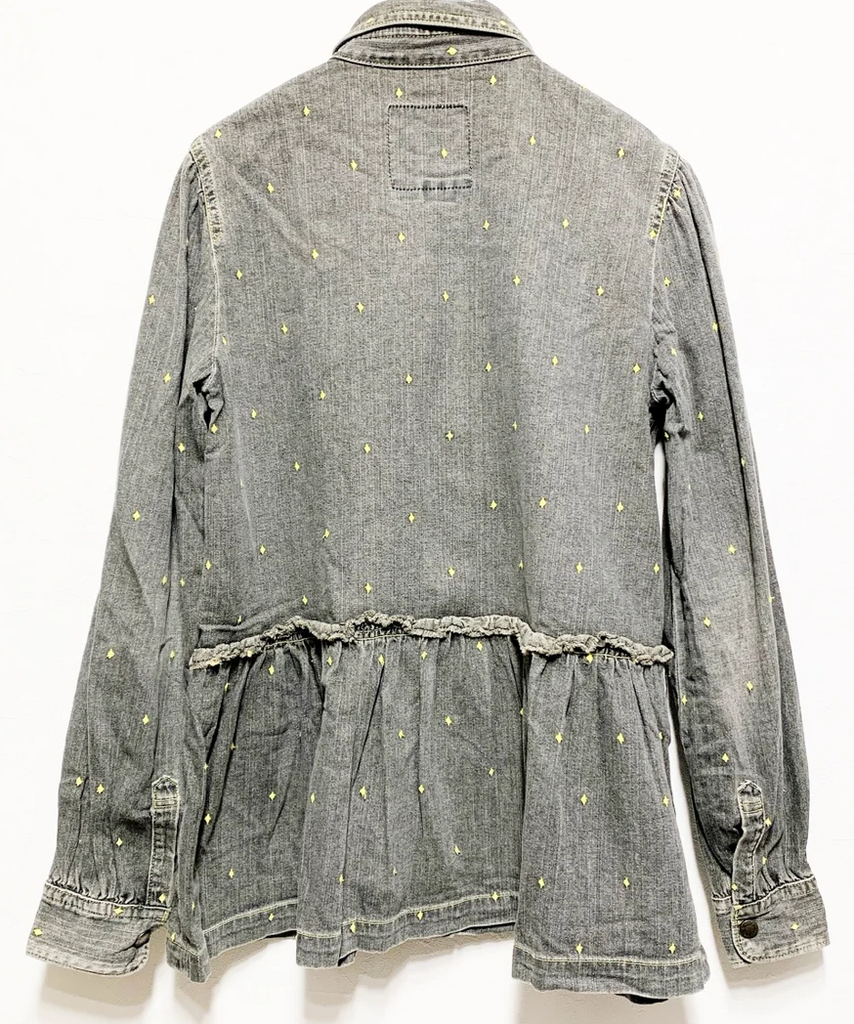 Undercover Jun Takahashi Japan. Yellow Diamond Embroidery Shirt