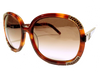 Chloe Paris. Gradation Brown×tortoiseshell Frame Sunglasses